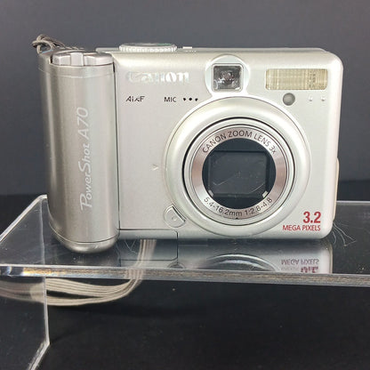 Canon PowerShot A70 3.2MP Digital Camera w/ 3x Optical Zoom READ Parts Only