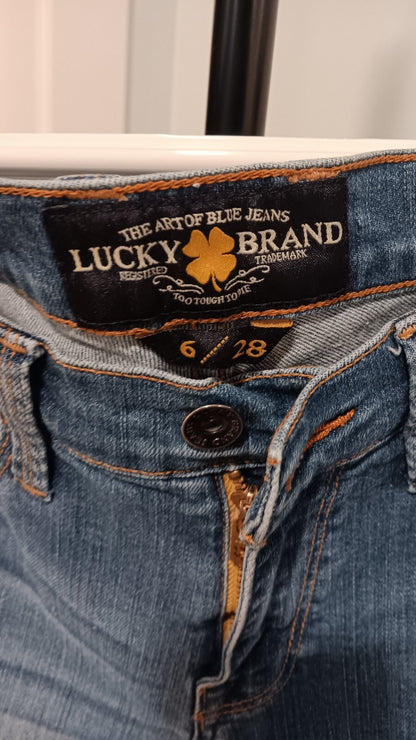 Size 6 / 28 Lucky Brand Sofi Capri Womens Jeans Stretchy CN