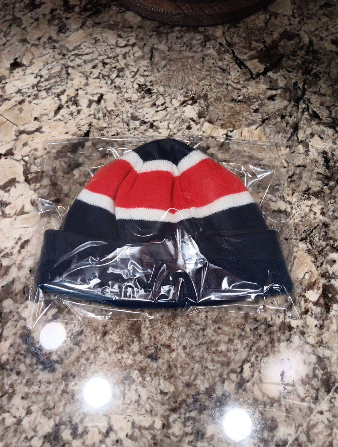 Stepchild Snowboards Patch Beanie Toque One Size Fits All. Blue Red White Cap X