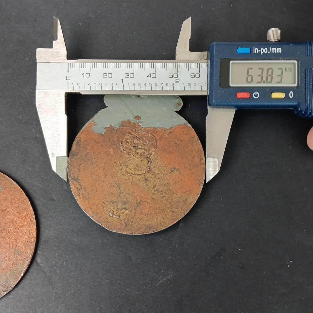 2 Vintage 1947 Metal Art Delphi Paper Letter Clip Holder Greece Read