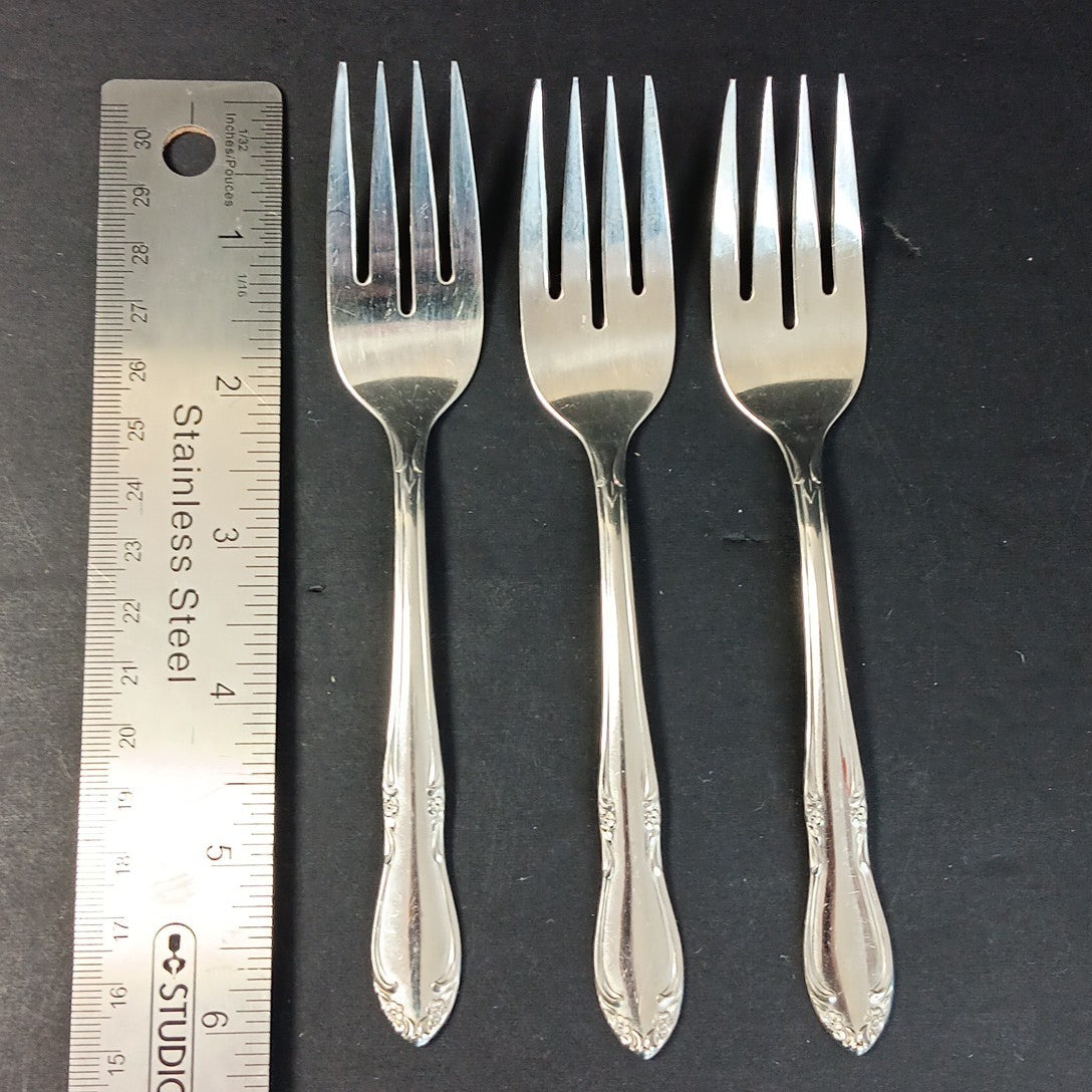 Set Of 3 Oneida Stainless Canada Forks