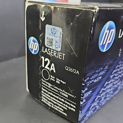 HP Q2612A 12A Genuine Toner Cartridge OEM Black 7616A001 New Factory Sealed