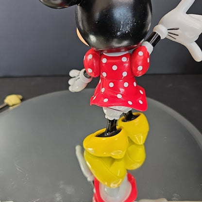 Vintage Minnie Mouse Articulated Figurine Walt Disney 8" Toy