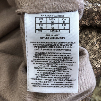 Size M Guess Sequin Dress Womens Sleeveless Above Knee Cocktail Glam Prom CN