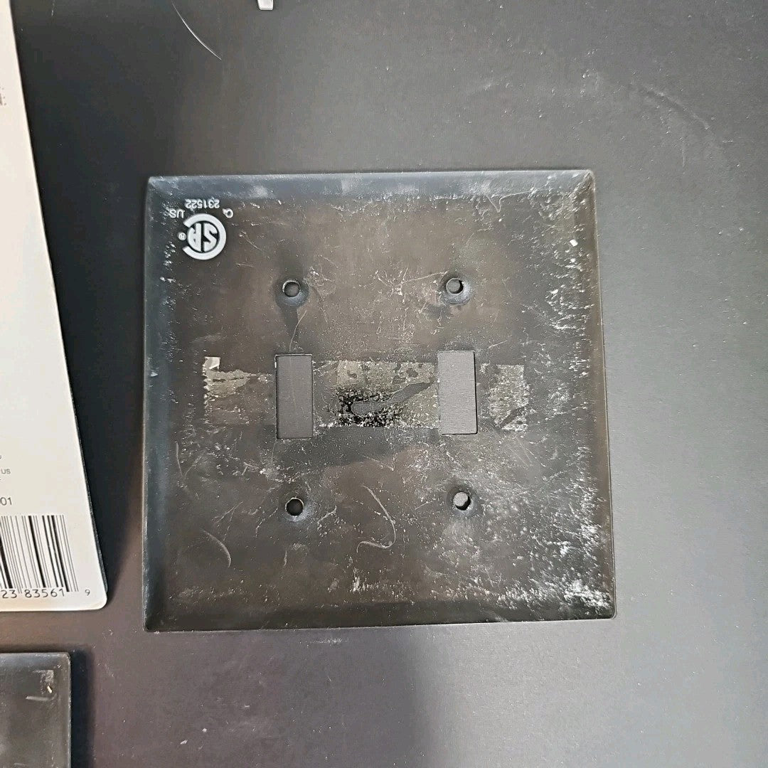 Stanley S835-611 Wall Plate Egyptian Bronze 4Pcs Dual Light Switch Cover CN USED