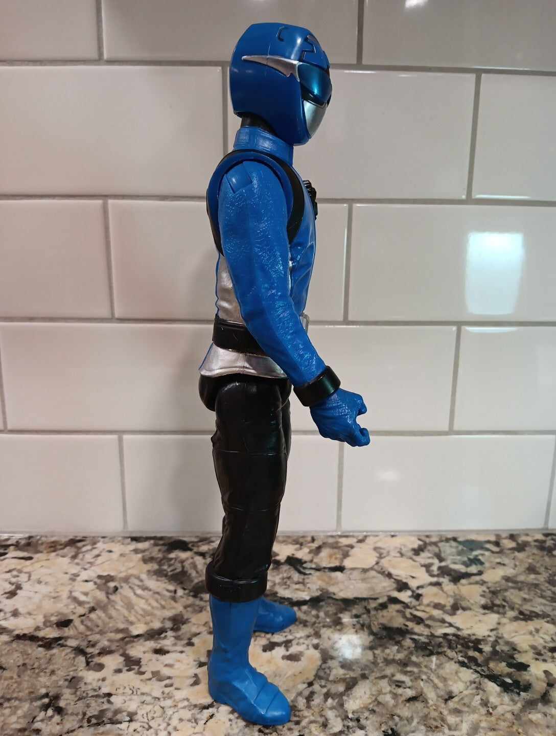 2018 Power Rangers 12" Lighting Collection Beast Morphers Blue Ranger Large