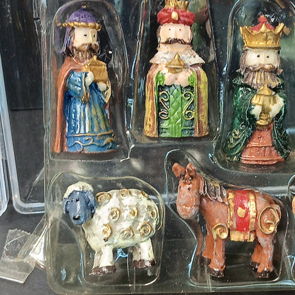 Village Nativity Set 11 Pieces Mini Set Christmas Decor CN