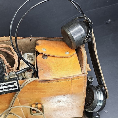 Automatic Electric West Test Set Lineman Phone 1950s W/ Leather Case D-780536-A
