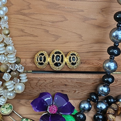 Brooches, Necklaces, Bracelets Jewelry Includes Wood Box Collection Brooch Chain