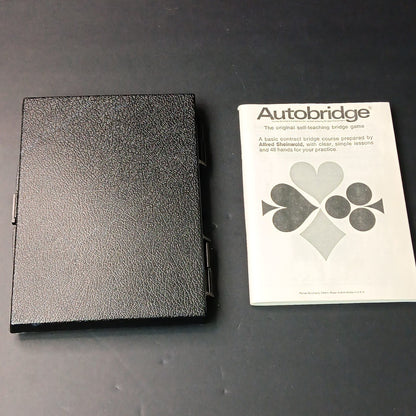 Vintage Autobridge Solo Bridge-Playing Game Handheld Parker Brothers EUC USA
