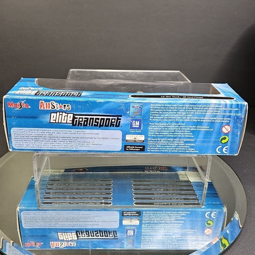2007 MAISTO 1:64 ALLSTARS ELITE TRANSPORT CS TOW TRUCK/‘36 FORD COUPE Sealed Box