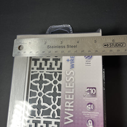 Heath Zenith SL-7582 Silver Plastic Design Wired and Wireless Doorbell Chime CN