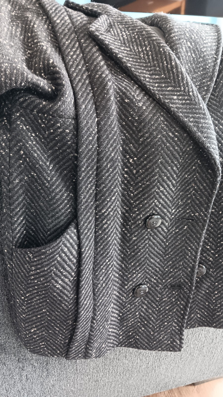 Vintage Wool Peacoat 5/6 Women Collection Elegante Thunder Bay Romania  Pea Coat