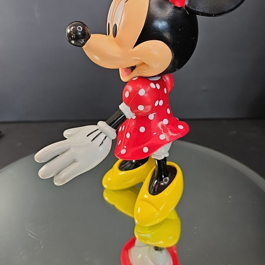 Vintage Minnie Mouse Articulated Figurine Walt Disney 8" Toy