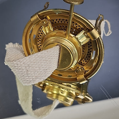 Queen Anne No. 2 Oil Lamp Replacement Burner Part With Wick