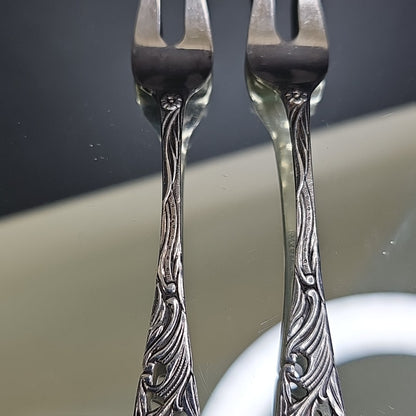 Arti 90 2 Prong Decorative Forks Pair Collectible 5.25 Inch Netherlands