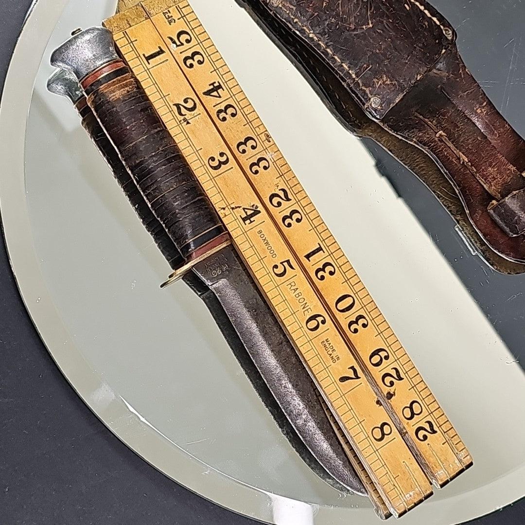 Solingen H 20 Germany Knife With Interesting Marking And Sheath Rare