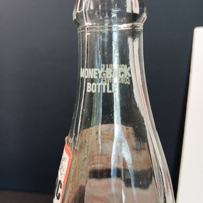 Vintage 1987 Coca Cola Canadian Bottle Buffalo Caps Sticker 300ml Canada ACL