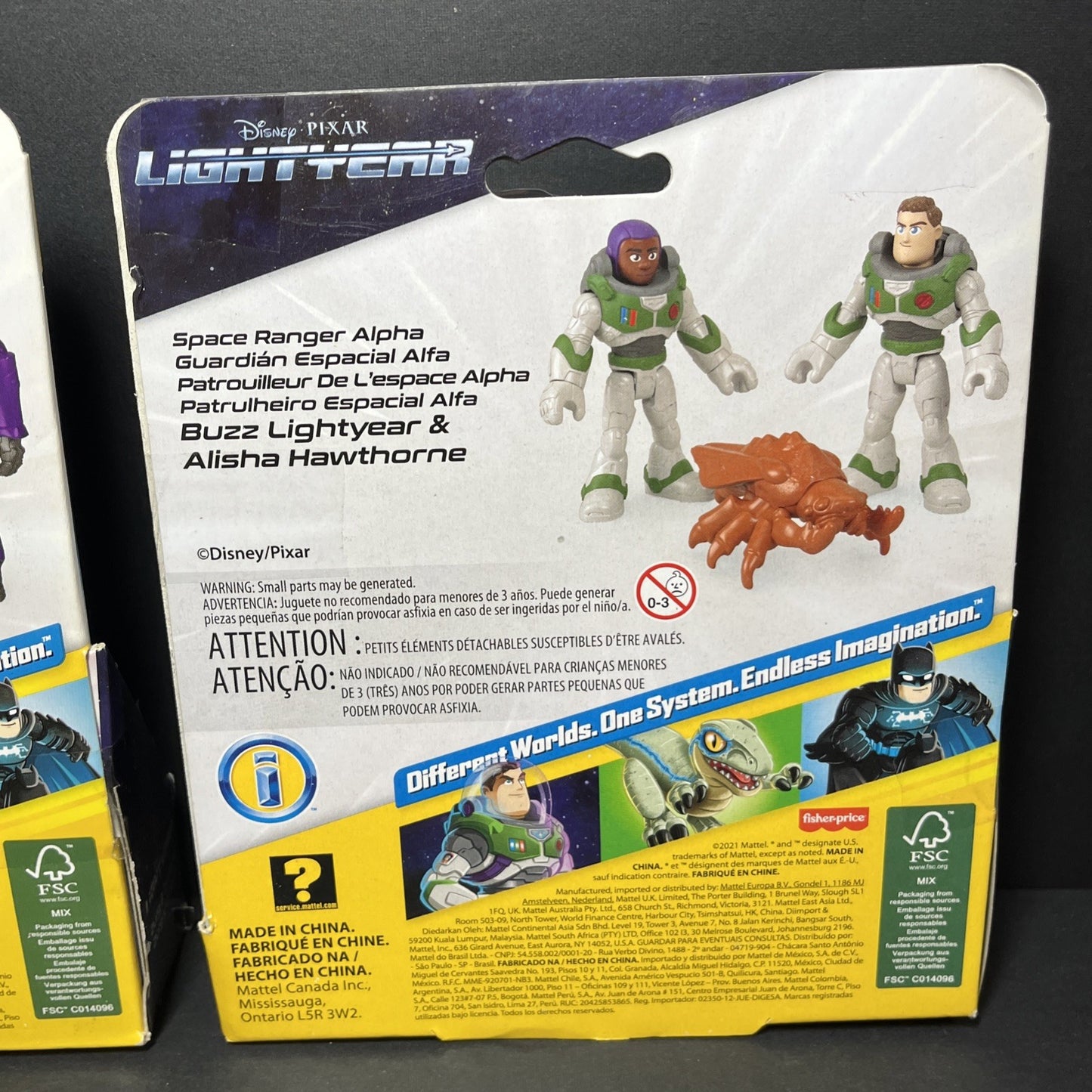 Disney Pixar Lightyear Action Figures Set of 2 Fisher-Price Mattel Imaginext CN