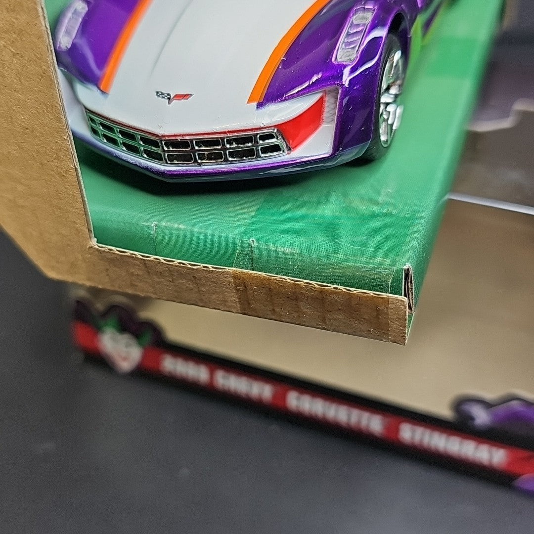 Jada 1/32 Joker 2009 Chevy Corvette Stingray Batman DC Comics Diecast CN