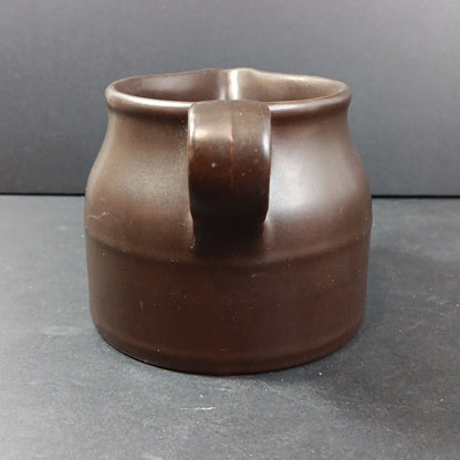 KILN CRAFT Creamer Or Gravy Boat Dark Brown Made in England 6in X 3.5in