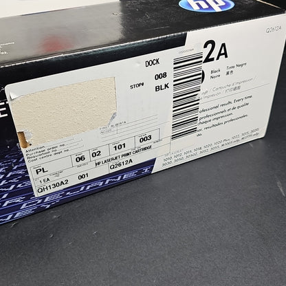 HP Q2612A 12A Genuine Toner Cartridge OEM Black 7616A001 New Factory Sealed