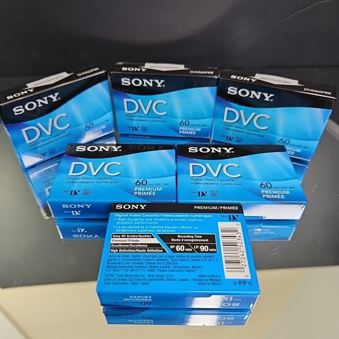 6pack Sony DVM60PRR Premium Mini Video Tape New And Sealed