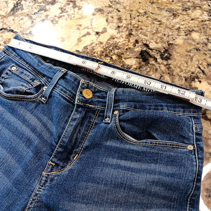 Size 27 X 28 Levi Strauss Signature Modern Skinny Womens Blue Jeans Good Cond PK