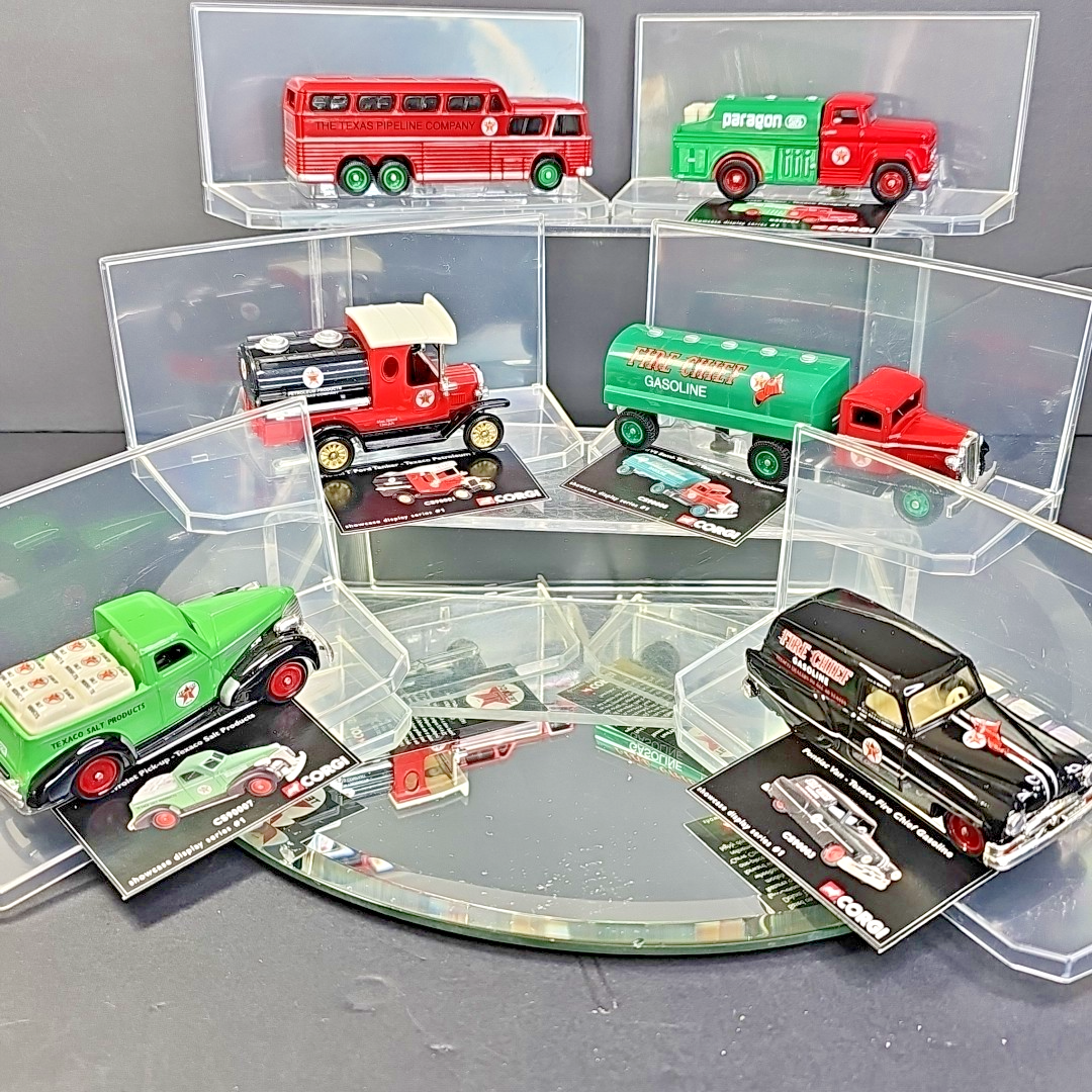 Corgi Diecast Showcase Series #1: 6pcs Cars Trucks Bus Tanker Texaco Delivery