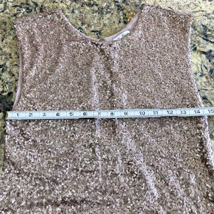Size M Guess Sequin Dress Womens Sleeveless Above Knee Cocktail Glam Prom CN