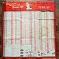 VTG 1962 Wall Chart Advertising Blue Streak Tune Up Parts Look Up For Cars Truck