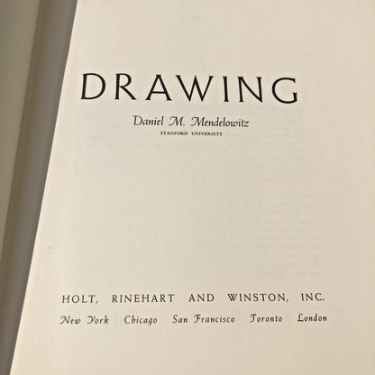 Drawing By Daniel M. Mendelowitz Hard Cover Book 1967 Printed In USA