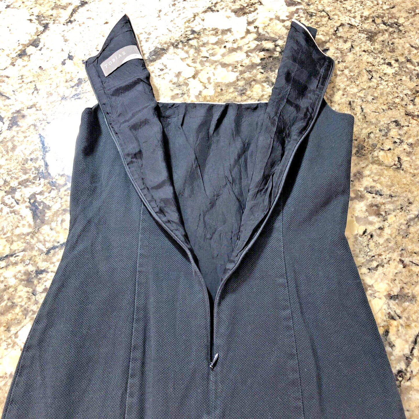 Sz 6 Tobias Plum Womens Dress Black White Trim Zipper Back Causal Formal Canada