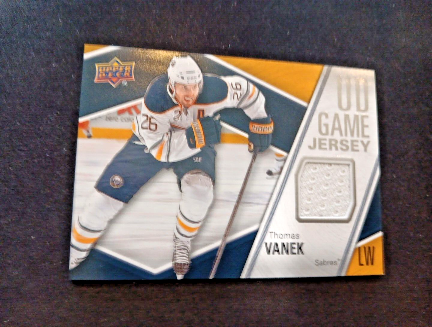 2011-12 Upper Deck UD Game Jersey Thomas Vanek #GJ-TV Buffalo Sabres