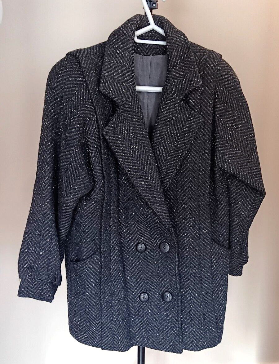 Vintage Wool Peacoat 5/6 Women Collection Elegante Thunder Bay Romania  Pea Coat