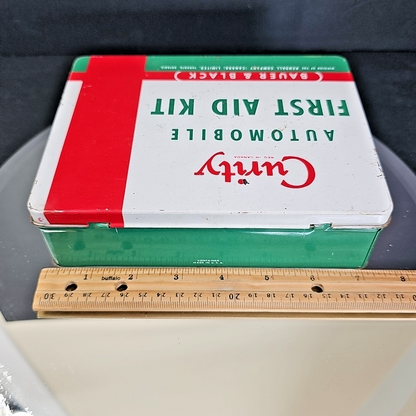 Vintage CURITY Automobile First Aid Kit Bauer & Black Near Completely Full WOW!