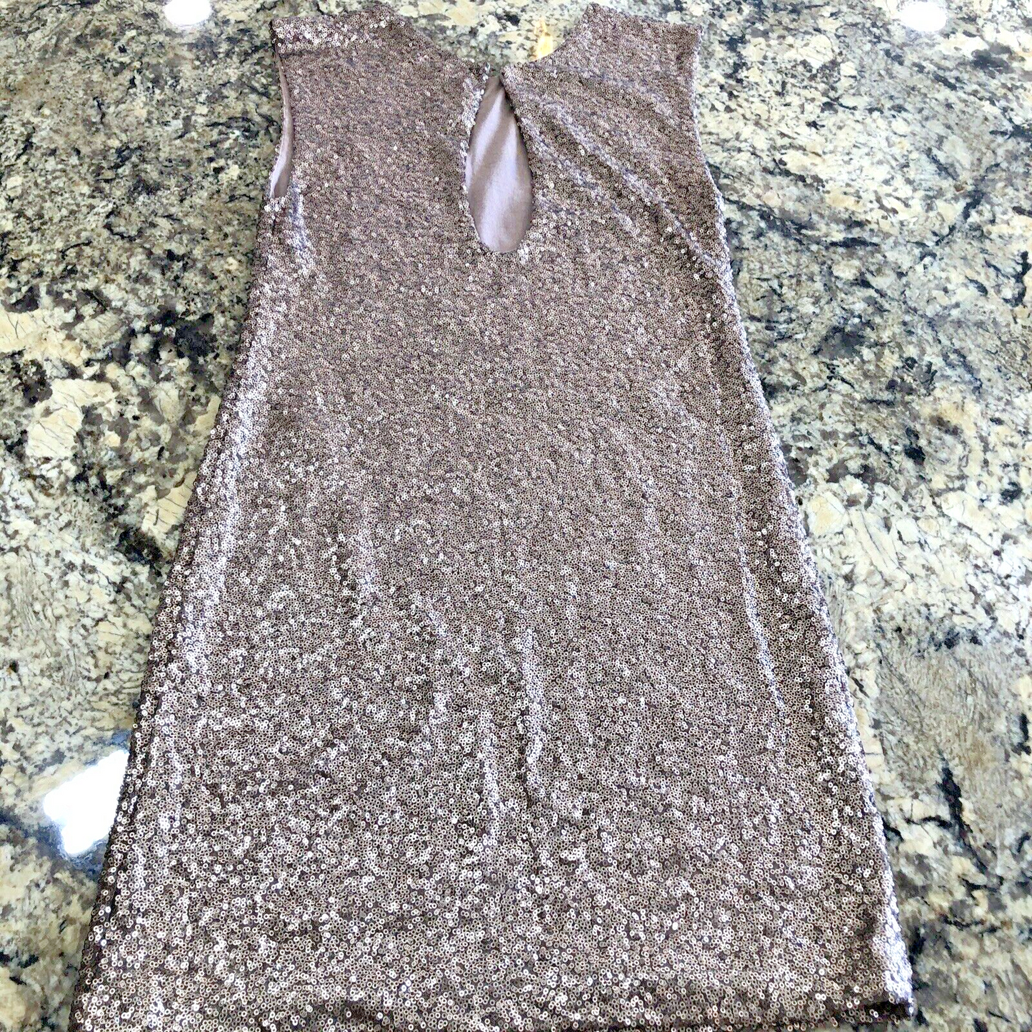 Size M Guess Sequin Dress Womens Sleeveless Above Knee Cocktail Glam Prom CN