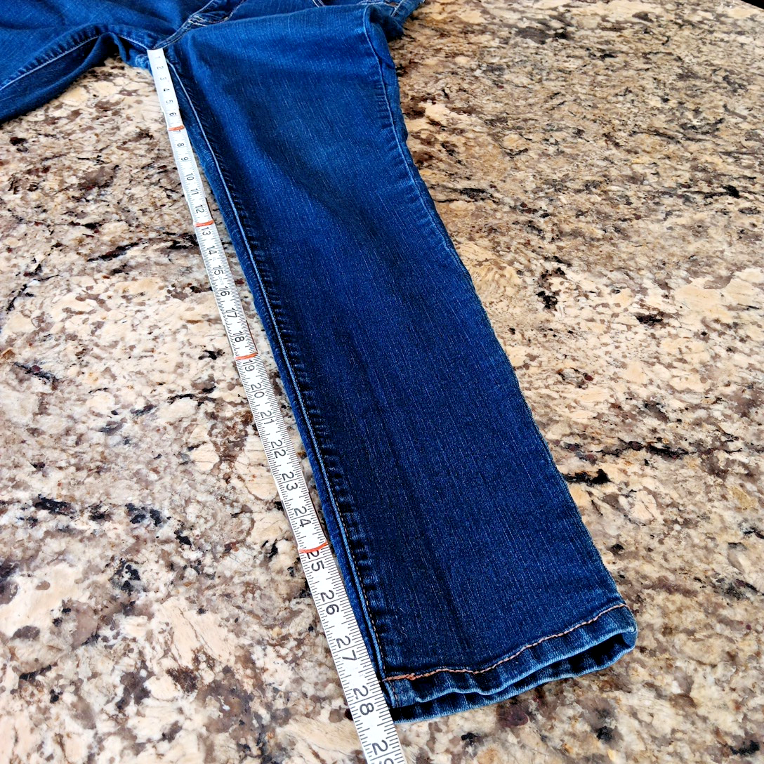 30 X 31 Brody Women's Blue Jeans Mid Rise Stretch Made In Bangladesh Very Good