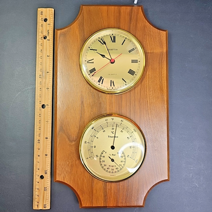Hampton Weather Station - Clock Thermometer Hygro Made In FRANCE New Battery