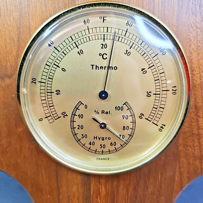 Hampton Weather Station - Clock Thermometer Hygro Made In FRANCE New Battery