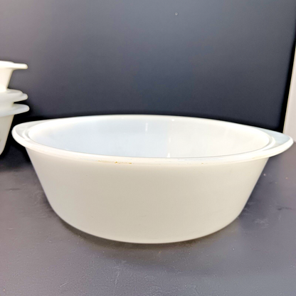 Glasbake Casserole Dishes J514, J2500 Starburst Blueberry Daisy USA 5pcs