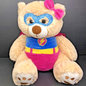 Toys”R”Us 2017 Plush Bear Animal Alley Pink Cape Bow SOFT CUDDLY CUTE CN
