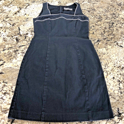 Sz 6 Tobias Plum Womens Dress Black White Trim Zipper Back Causal Formal Canada