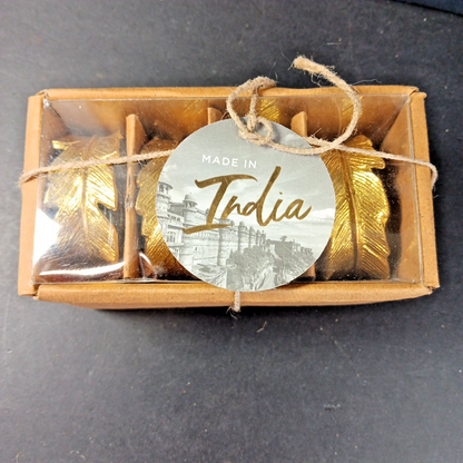 4 X Metal Napkin Ring Holders With Box Made In India