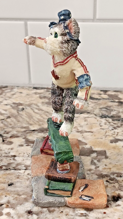 1999 Boyds Bears Friends Nadia Surefoot Practice Makes Purrfect #371055PO CN