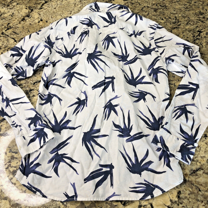 Size S Jack & Jones Premium Mens Button Up Shirt Cotton Linen Blend Light Fun CN