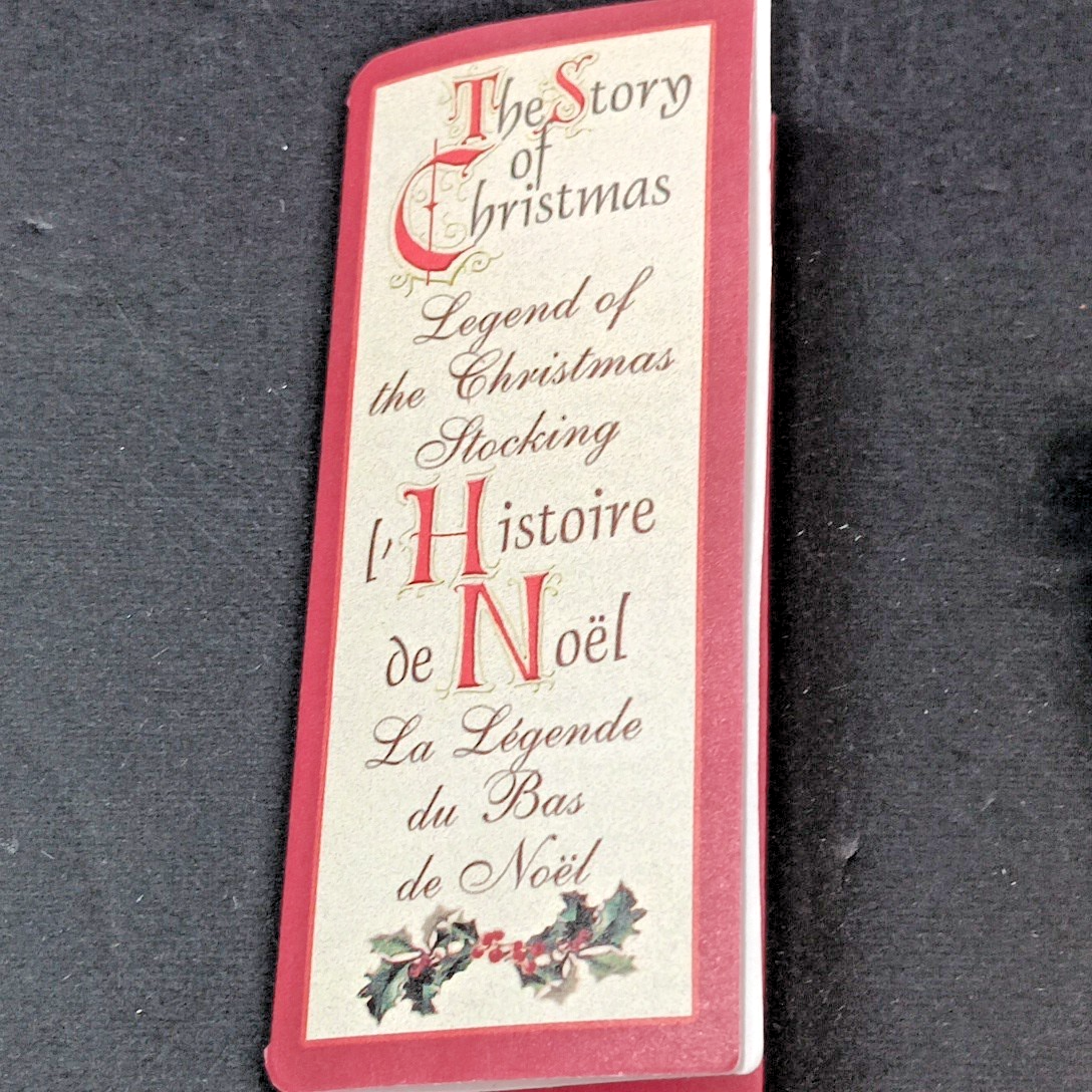 Brooch Christmas Stocking Candy Canes Design With Original Box Leaflet CN