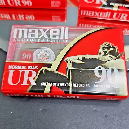 Maxell UR-90 Normal-Bias Cassette Tapes (108510) 11 Unopened, SEALED