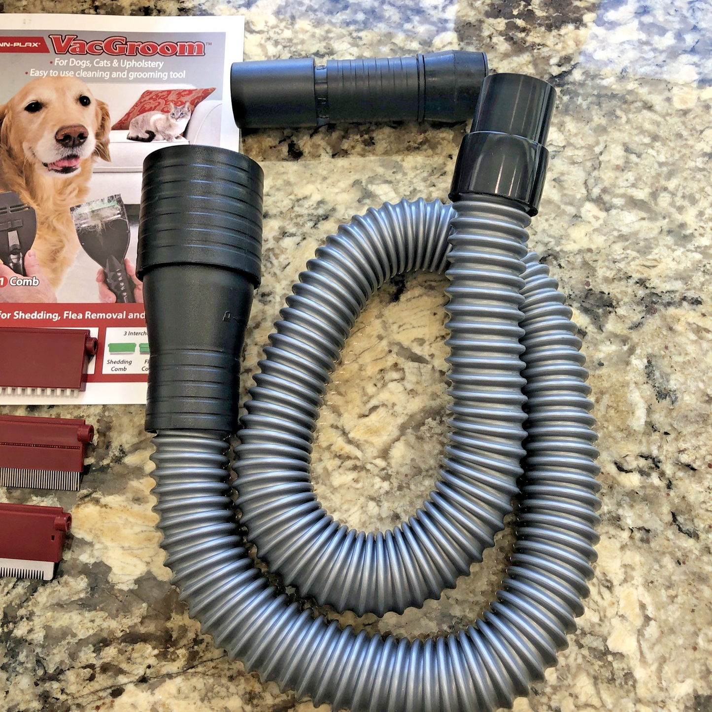 Penn-Plax VacGroom Pet Grooming and Shedding Vacuum Attachment Dogs Cats CN