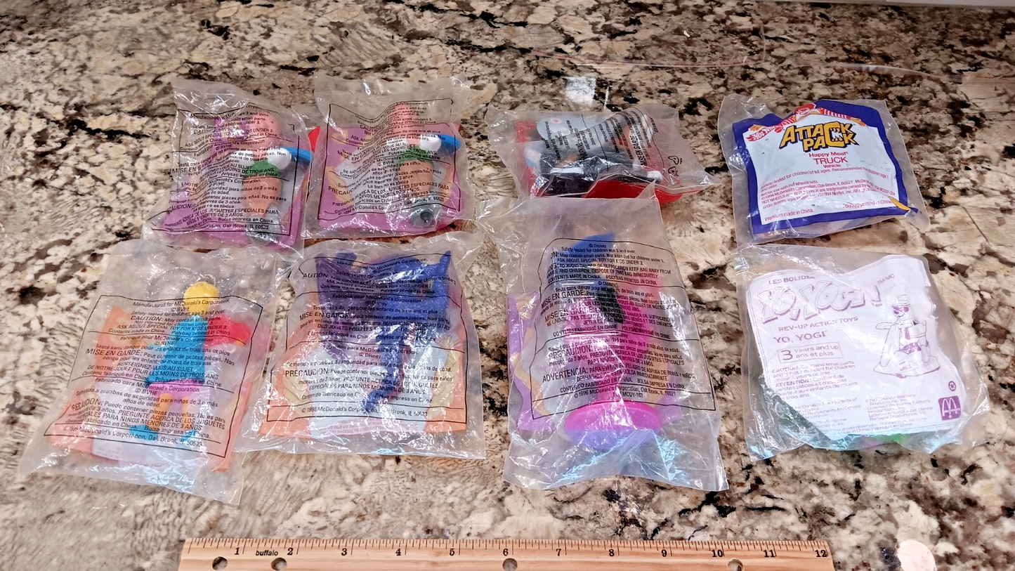 McDonald's Happy Meal Toys Yo, Yogi, Doug, Animal Kingdom 1991 - 2019 8pcs